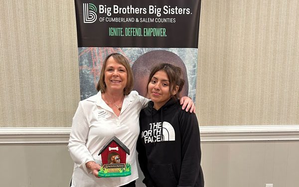 Big Brothers Big Sisters of Cumberland & Salem Counties recognizes Impact100 SJ member & Big Sister Valerie Buickerood
